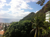 Vue de la terrasse du resto