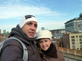 Traversée du Brooklyn Bridge au petit matin