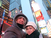 Passage par Times Square en fin de journée