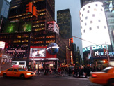 Passage par Times Square en fin de journée