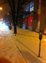 Et en sortant du théâtre...la neige !