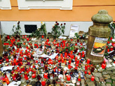 Devant l'ambassade de France, en mémoire des victimes des attentats de Charlie Hebdo